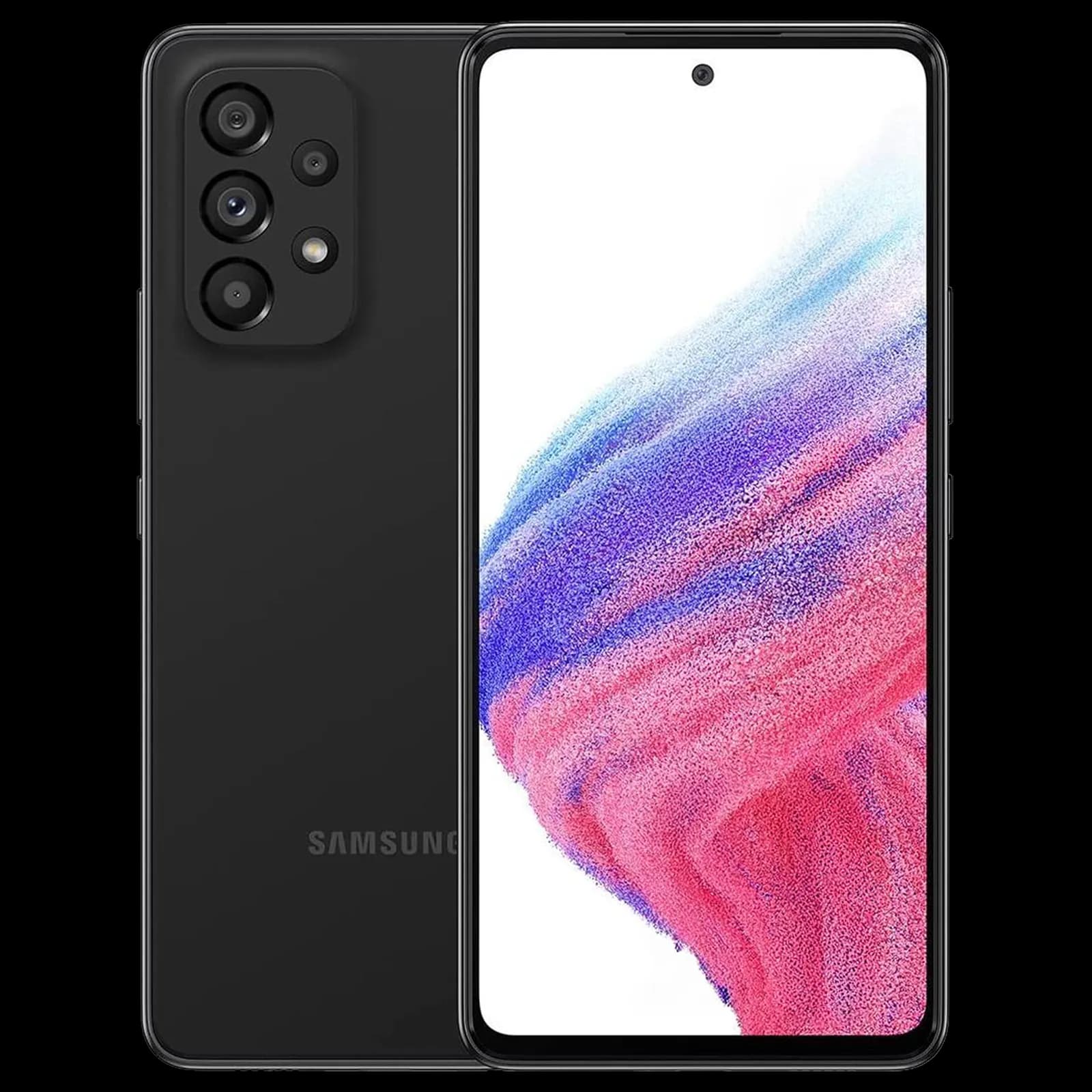Samsung Galaxy A53 5G 128 GB Zwart — Licht gebruikt · Met BTW