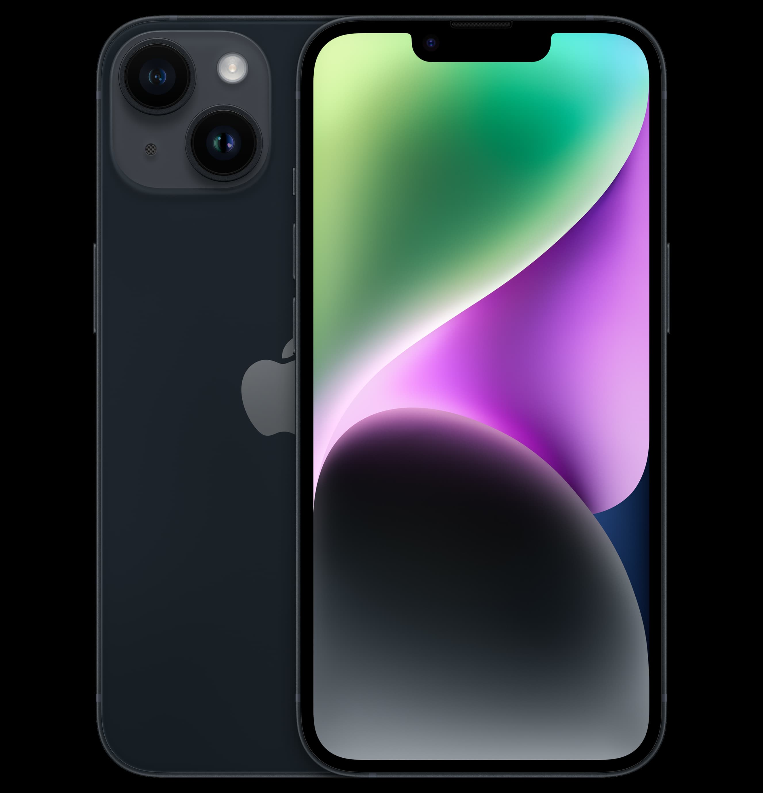 iPhone 14 128 GB Zwart — Zichtbaar gebruikt · Met BTW